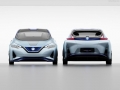 2018 Nissan Leaf front and rear end