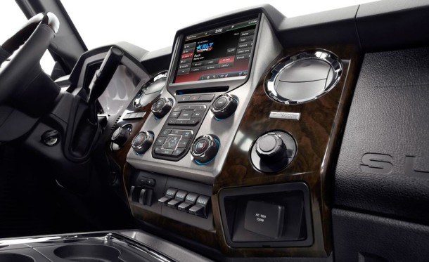 2015 Ford F-350 interior closeup