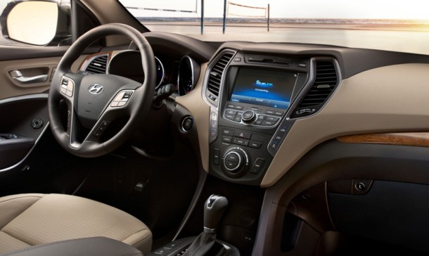 2016 Hyundai Santa Fe interior front view