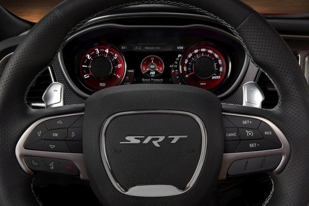2015 Dodge Challenger SRT Hellcat Boost Gauge screen
