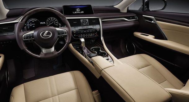 2016 Lexus RX interior front view