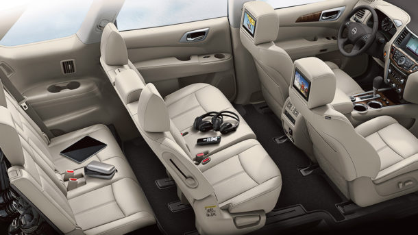 Interior of 2016 Nissan Pathfinder