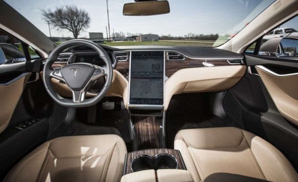 Interior of Tesla Model S